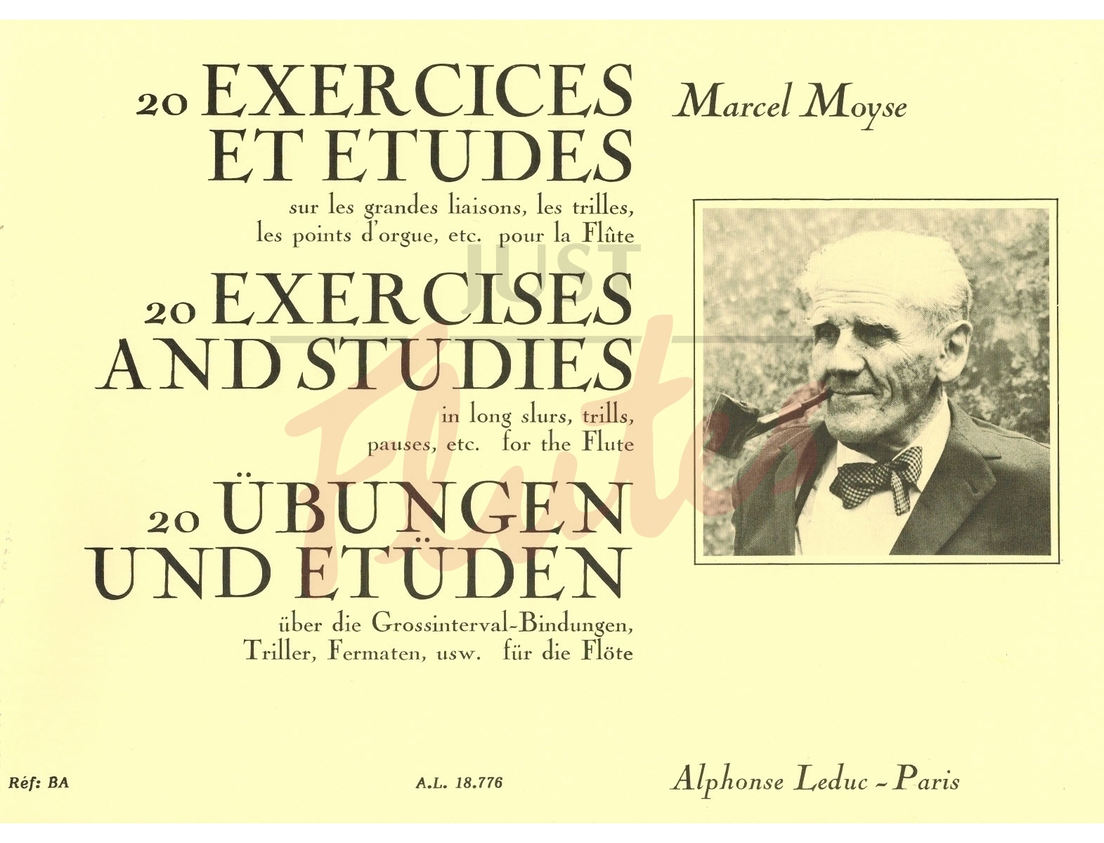 20 Exercises &amp; Etudes sur les Grandes Liaisons for Flute